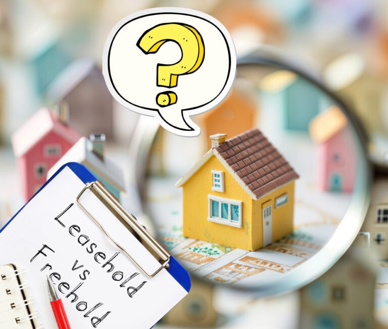 Comparison of leasehold and freehold property ownership with a question about selling a house