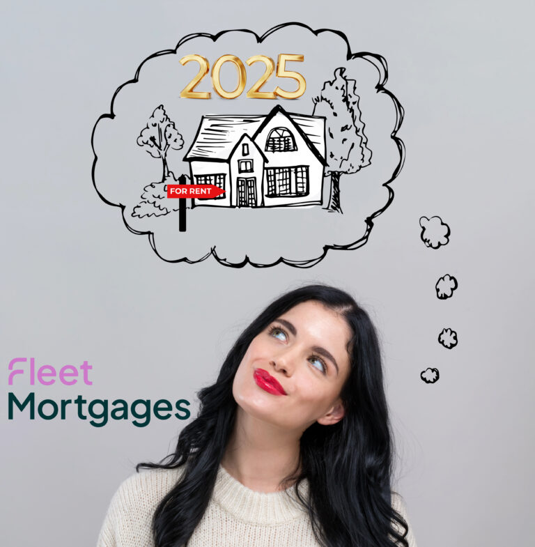 Woman imagining rental property opportunities in 2025 with Fleet Mortgages
