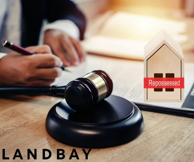 Judge’s gavel and repossession notice symbolizing landlord possession rights.
