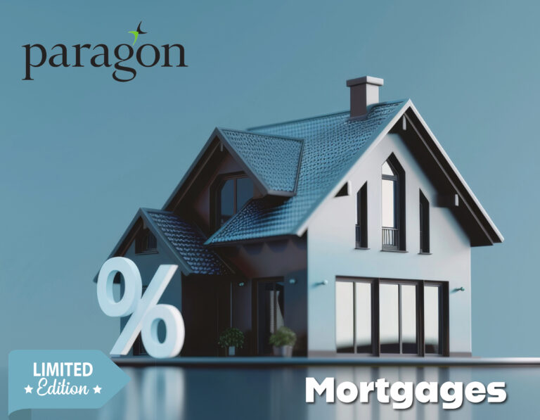 House model with percentage symbol promoting Paragon’s limited-edition buy-to-let mortgages