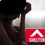 Woman in distress highlighting housing insecurity and Shelter support