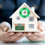 Model house with rent sign symbolizing private rented sector support