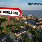 Aerial view of Hull with “Affordable” marker highlighting rental prices