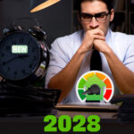 Landlord thinking about 2028 EPC deadline with energy efficiency gauge