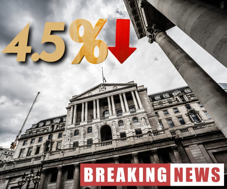 Bank of England announces interest rate cut to 4.5% amid economic uncertainty