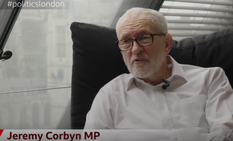 Jeremy Corbyn discussing rent controls and housing reforms in a BBC London interview