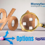 Magnifying glass over house icon with percentage sign, symbolising record BTL mortgage options