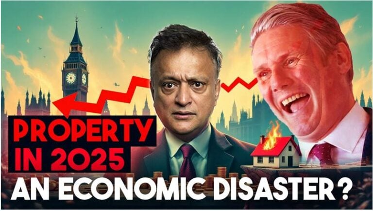 UK property market 2025 concerns with economic downturn and investment risks