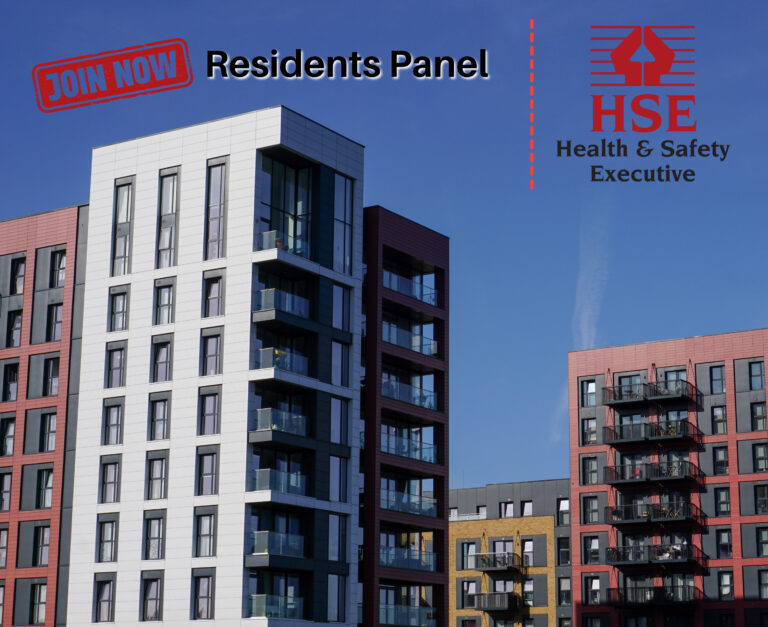 Towers blocks, Join now, Resident panel and Health and Safety Executive