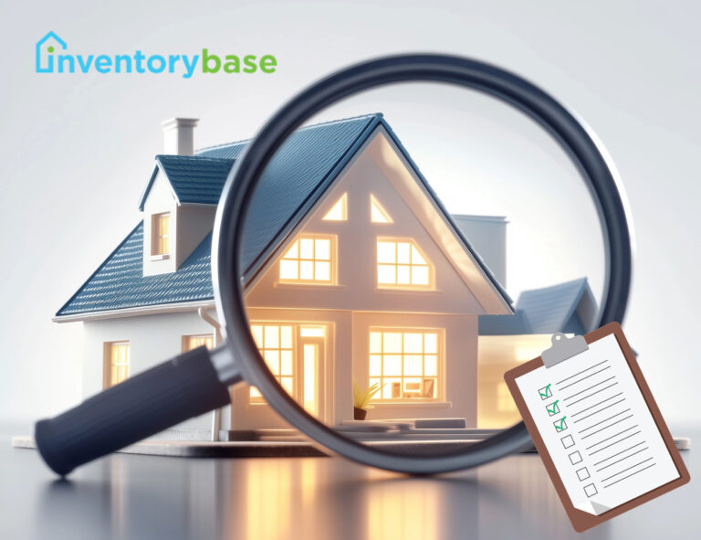 A model house and a magnifying glass