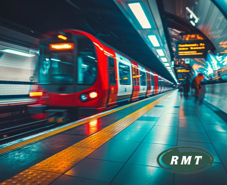 A underground tube train