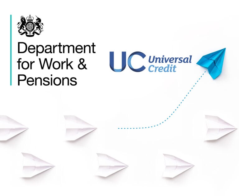 Department for Work and Pensions and Universal Credit logos