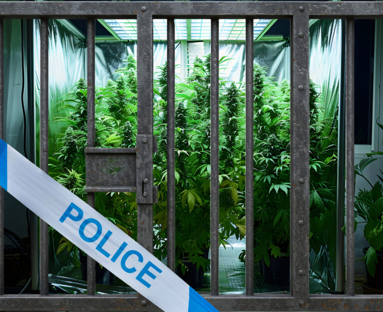 Cannabis plants seized behind police barrier in rental property