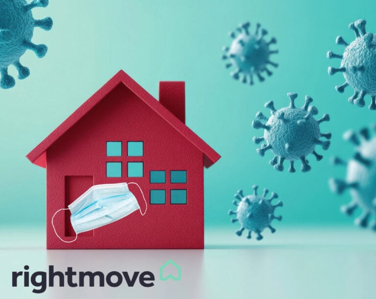 A red house, a Covid image of cells and Rightmove