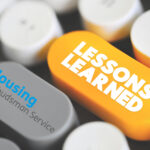 A keyboard with a key saying Lessons Learned and Housing Ombudsman