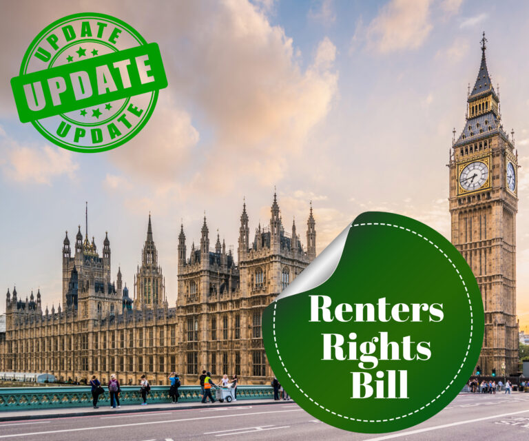 The Houses of Parliament and Renters' Rights Bill logo