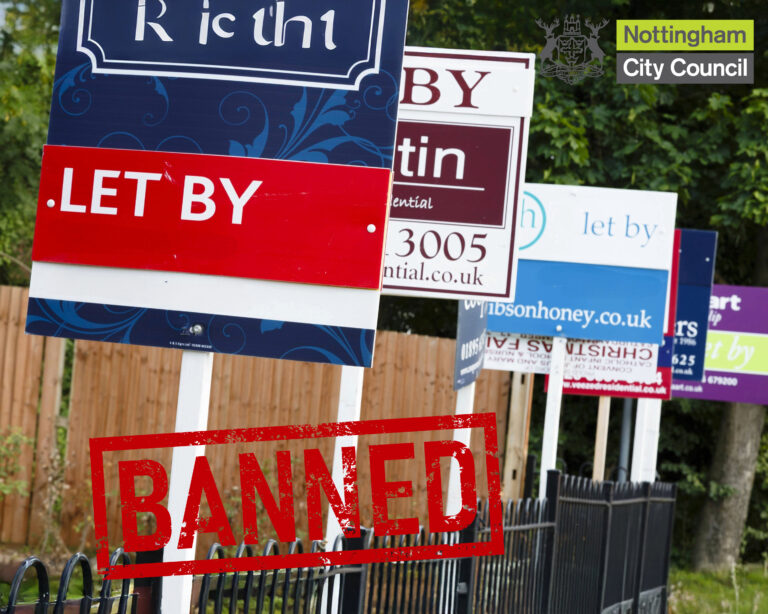 letting boards, Banned in red