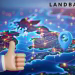 Map of engalnd with a pin in the scouth and a thumbs up