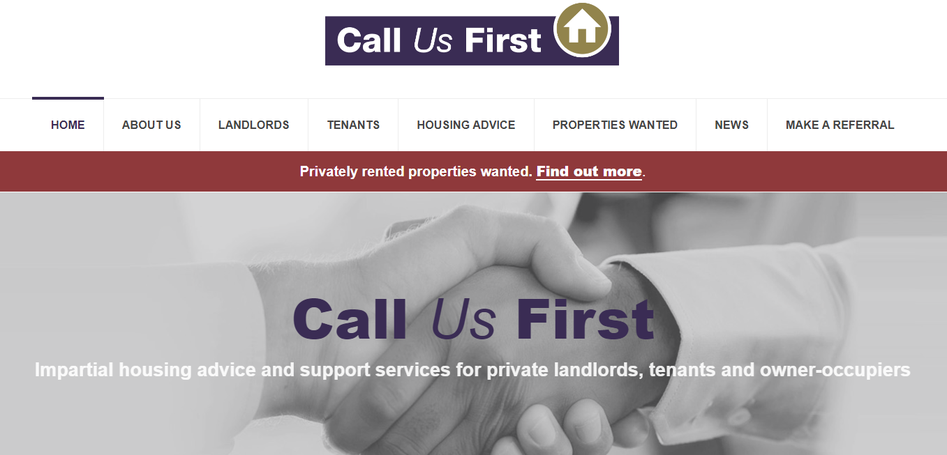 Council unveils its 'Call us first' website to help landlords and tenants