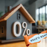 A model house with a 0% sign