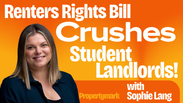Photo of Sophie Lang with the words Renters Right Bill crushes student landlords