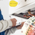 Boiler being inspected for an upgrade with UK cash