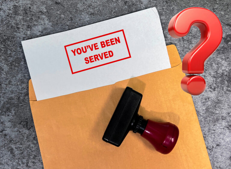 envelope with a paper and stamp and question mark