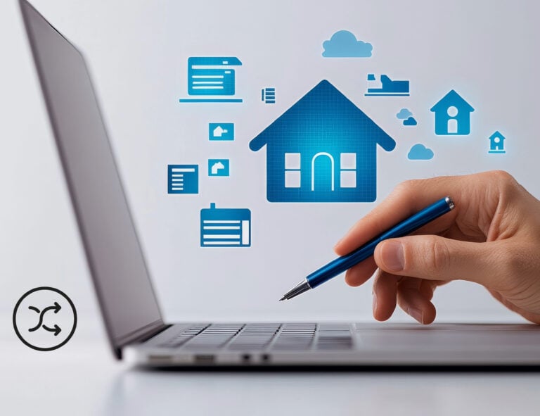 House near a laptopn database