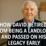 Elderly man smiling, representing a landlord retiring and passing on his property legacy.