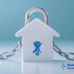 House-shaped padlock symbolising barriers to homeownership for renters