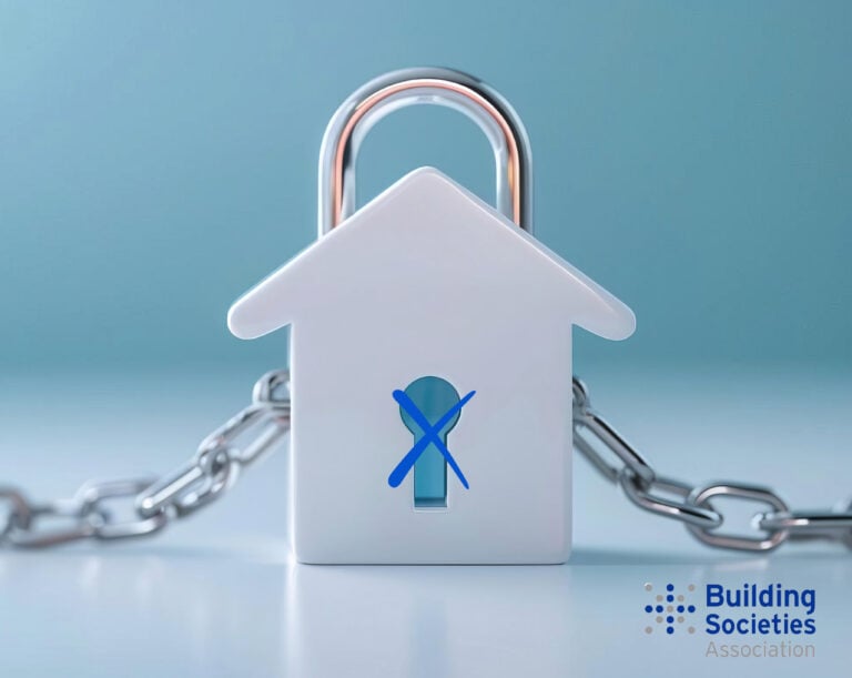 House-shaped padlock symbolising barriers to homeownership for renters