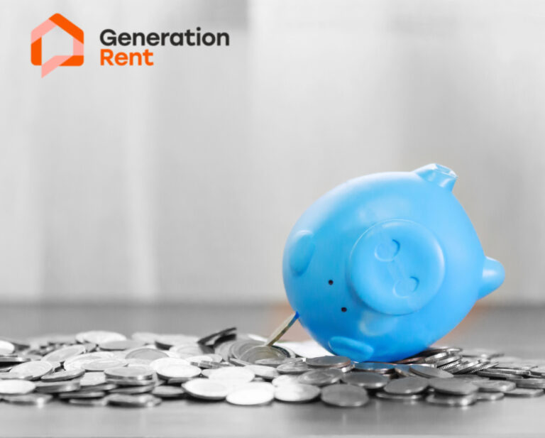 blue piggy bank upside down with coins spilled