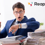 Frustrated businessman checks watch beside court documents, symbolising legal delays