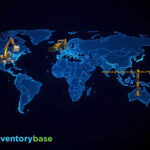 Global map showing construction machinery symbolizing Build to Rent growth in key international markets