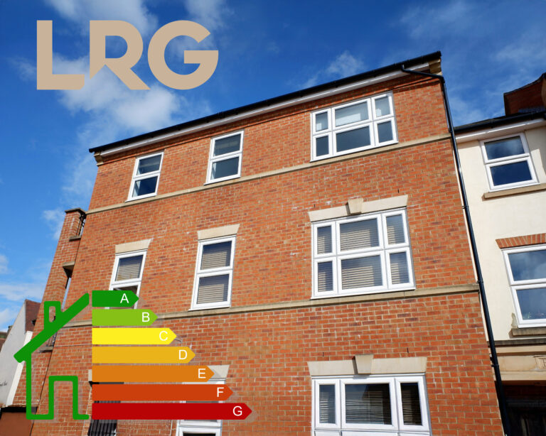 Modern leasehold flat with EPC energy efficiency rating graphic