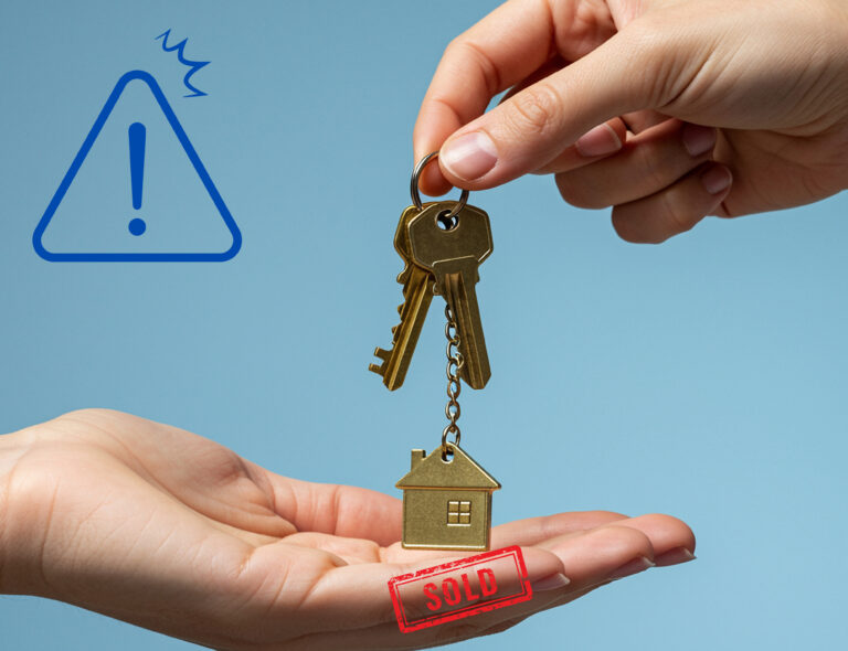 House keys being handed over symbolising home sale and property ownership issues