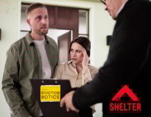 Couple receives eviction notice as housing charity Shelter warns of rising no-fault evictions