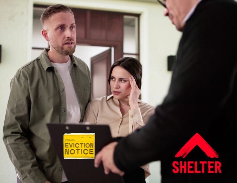 Couple receives eviction notice as housing charity Shelter warns of rising no-fault evictions