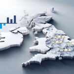 Map of UK showing regional HMO property growth and decline trends