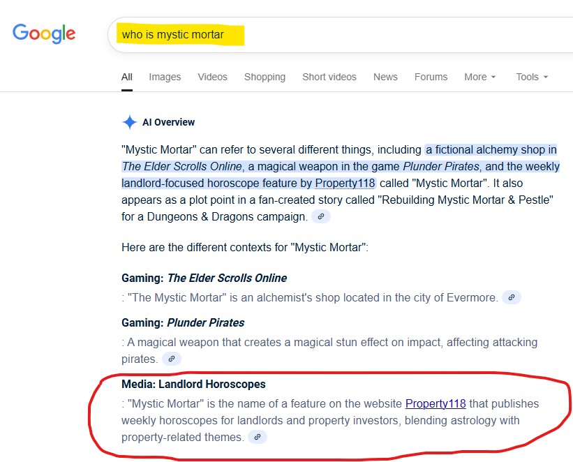 Who is Mystic Mortar?