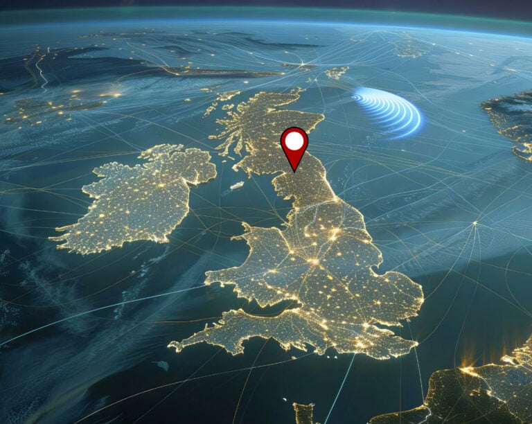Map highlighting affordable property investment opportunities in northern UK regions