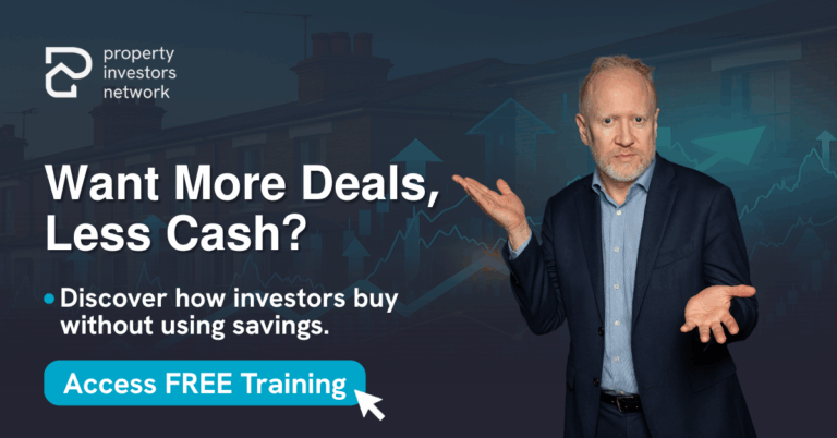 Property investing training offer showing how to buy deals with little or no cash.