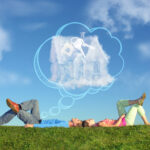 Couple dreaming about owning a home and starting a property rental business.