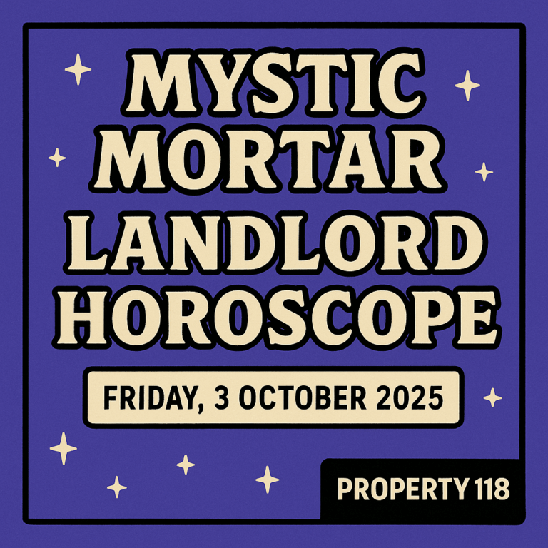 Mystic Mortar landlord horoscope featured image for Friday, 3 October 2025