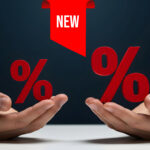 Red percentage symbols representing new buy-to-let mortgage rate offers.