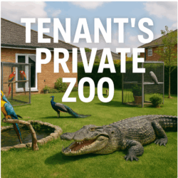 Tenant Turns Garden into a Private Zoo (Australia)