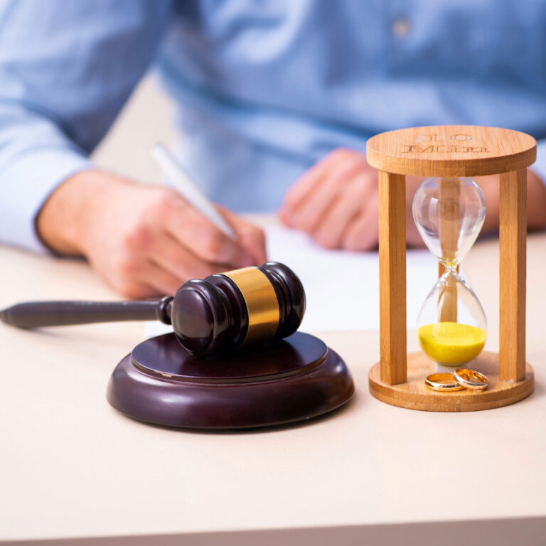 Gavel and hourglass symbolising court delays in landlord possession cases