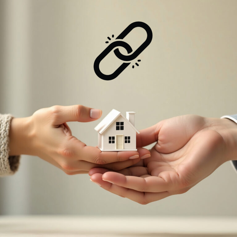 Hands exchanging a small house model symbolizing partnership in providing homes for the homeless