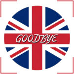 Union Jack graphic with the word “Goodbye,” symbolising UK landlords moving abroad.