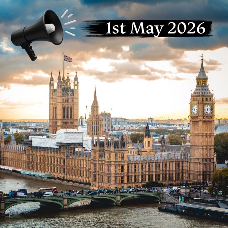 Westminster skyline with Big Ben highlighting 1 May 2026 reforms to England’s private rented sector